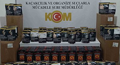 Samsun'da kaçak tütün ve nargile kömürü ele geçirildi