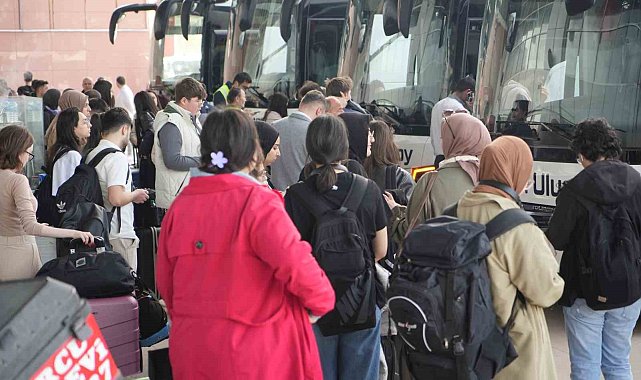 Samsun'da otogarda bayram hareketliliği