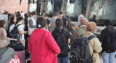 Samsun'da otogarda bayram hareketliliği