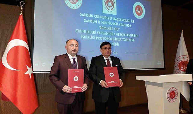 Samsun'da savcılık ile müftülük arasında ailenin korunması için iş birliği protokolü imzalandı