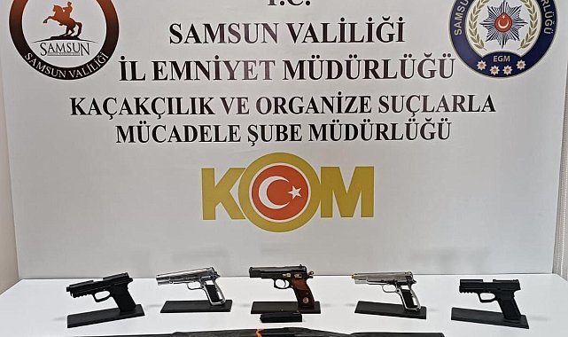 Samsun'da silah operasyonu