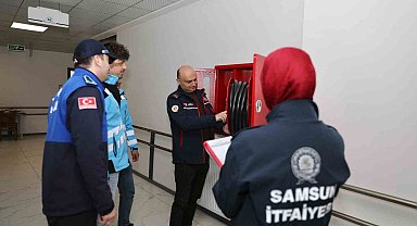 Samsun'daki otel ve konaklama yerleri yangın denetimi