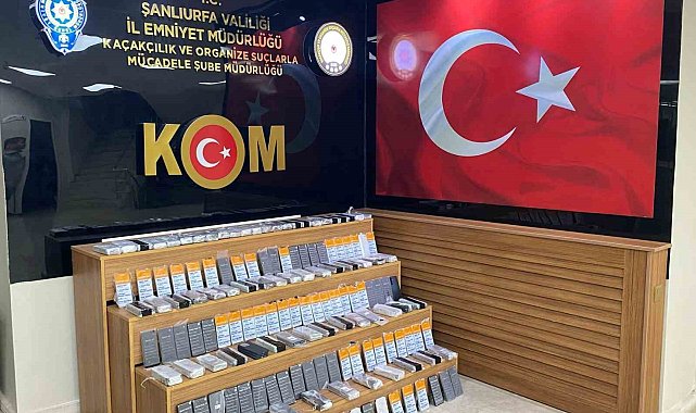 Şanlıurfa'da 4 milyon TL değerinde kaçak cep telefonu ele geçirildi