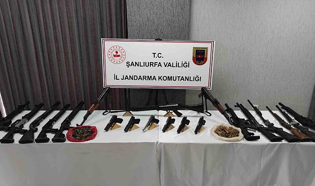 Şanlıurfa'da silah kaçakçılığı operasyonu: 14 gözaltı