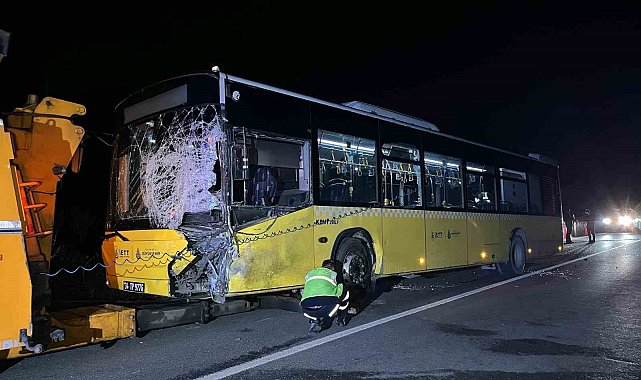 Sarıyer'de İETT otobüsü ile hafif ticari araç çarpıştı: 1 ölü