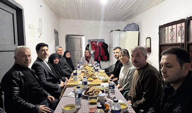Şehit Annesi Refiye Çakır'ın sofrasında konuk oldu