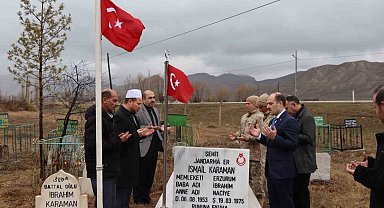 Şehit İsmail Karaman mezarı başında anıldı
