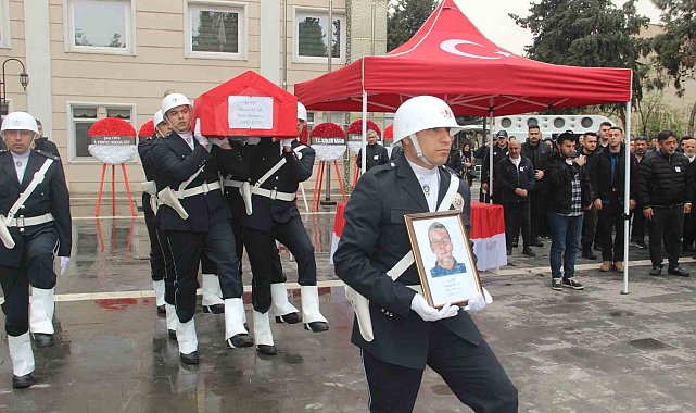 Şehit polis memuru törenle memleketine uğurlandı