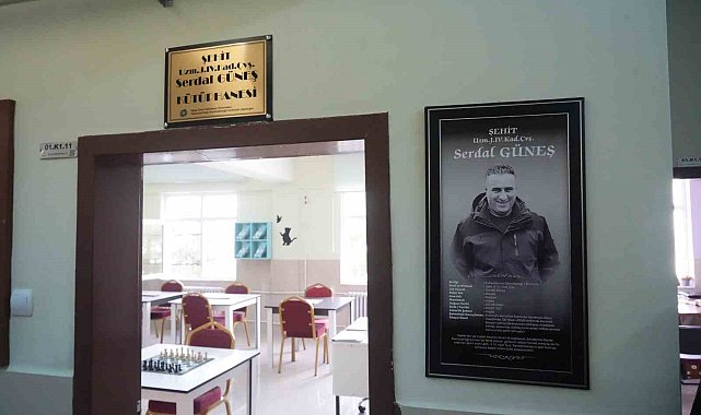 Şehit Serdal Güneş'in adı okula açılan kütüphanede yaşatılacak
