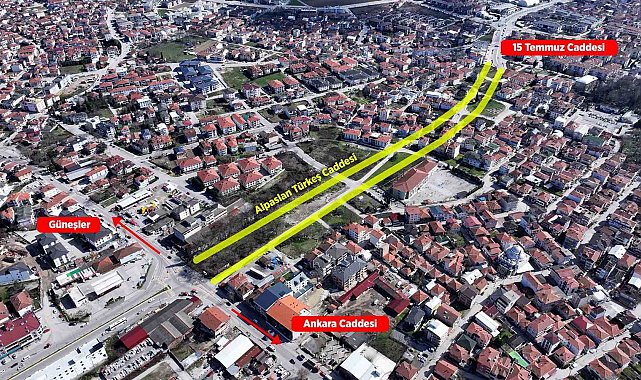 Şehrin o bölgesindeki trafik sorunu rahatlatacak proje