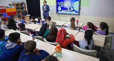 Şehrin yeni 'Su Müfettişleri' rozetlerini aldı