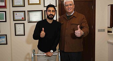 Silahla vurulup felç kalan Veysel, yeniden yürümeye başladı