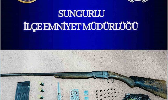 Silahlı yaralama şüphelilerinin evine operasyon: Uyuşturucu ve silah ele geçirildi