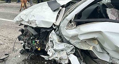 Sinop'ta iki otomobil çarpıştı: 7 yaralı