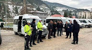 Sinop'ta okul servislerine denetim