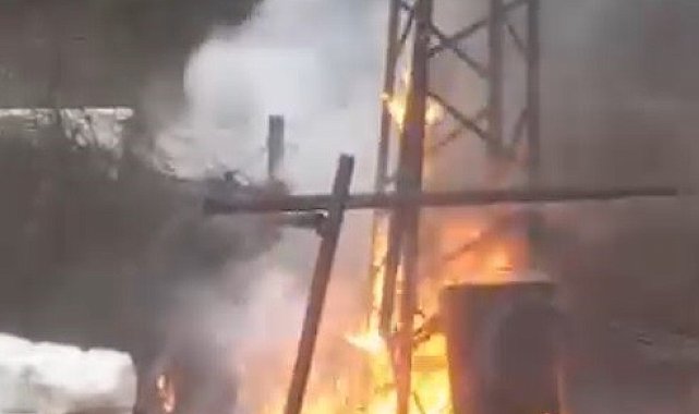 Sinop'ta trafo yangını
