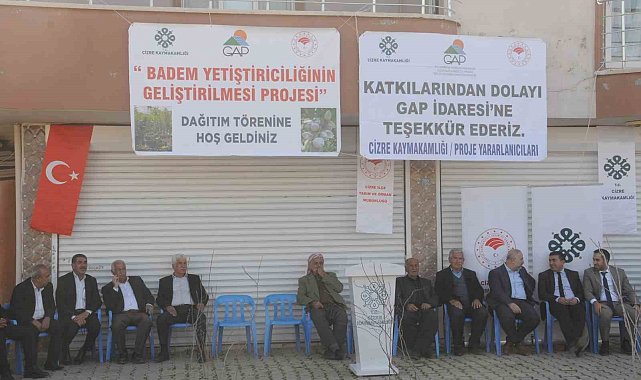Şırnak'ta 42 çiftçiye 17 bin fıstık ve bıttım fidanı dağıtıldı
