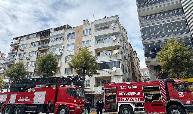 Söke'de çatı yangını korkuttu