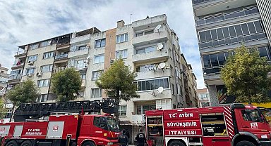 Söke'de çatı yangını korkuttu