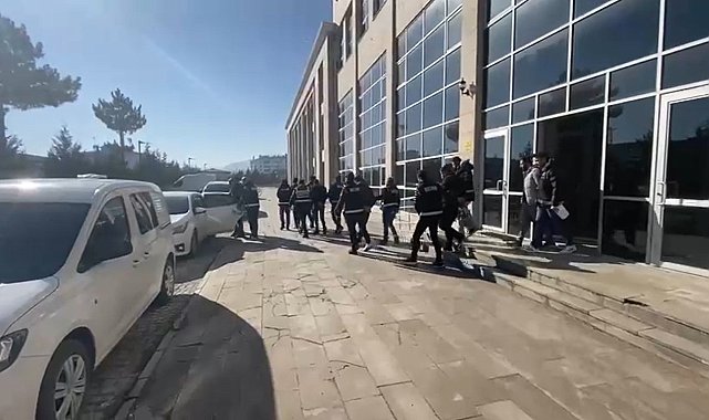 Suç örgütü operasyonunda 6 şüpheli adliyeye sevk edildi