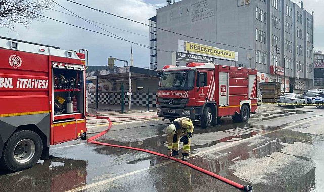 Sultanbeyli'de iş yeri yangını: Alevler kontrol altına alındı