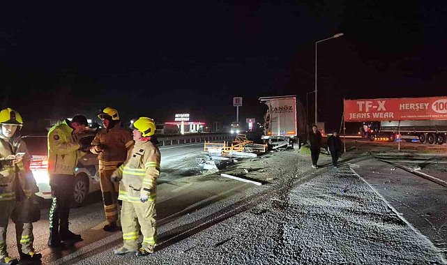 Susurluk'ta trafik kazası: 1 yaralı