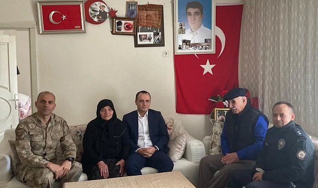 Susuz'da şehit aileleri bayramda unutulmadı