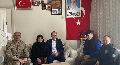 Susuz'da şehit aileleri bayramda unutulmadı
