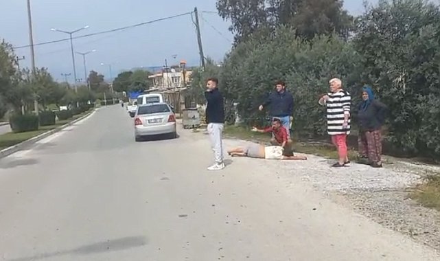 Takla atan otomobilden dışarı fırladı