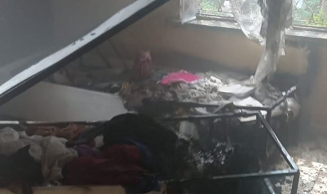 Tarsus'ta ev yangını