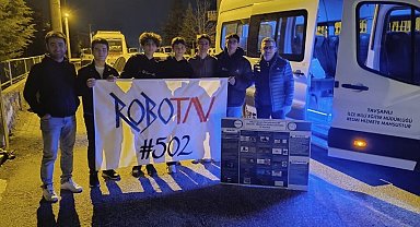 Tavşanlı 15 Temmuz Şehitler Fen Lisesi Robot Takımı İzmir'e uğurlandı