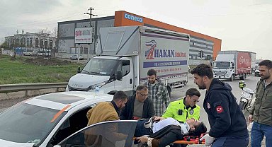 Tekirdağ'da 4 araç birbirine girdi: 1 yaralı