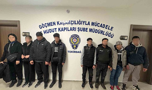 Tekirdağ'da İranlı ve Afgan kaçak göçmenler yakalandı
