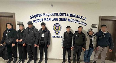 Tekirdağ'da İranlı ve Afgan kaçak göçmenler yakalandı