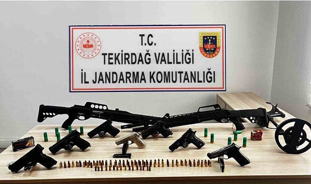 Tekirdağ'da jandarmadan kaçakçılık ve silah operasyonları