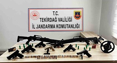 Tekirdağ'da jandarmadan kaçakçılık ve silah operasyonları
