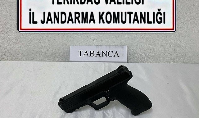 Tekirdağ'da jandarmadan ruhsatsız silah operasyonu