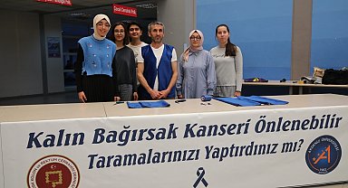 Tıp Fakültesi Öğrencileri, kolon kanserine dikkat çekti