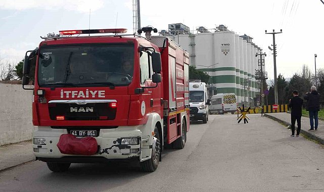 TMO'da çıkan yangın ekipleri harekete geçirdi
