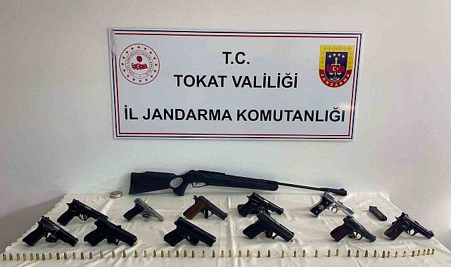 Tokat'ta silah kaçakçılığı operasyonu: 2 şüpheli gözaltında
