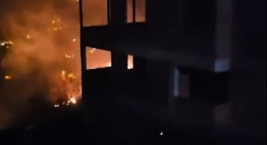 Trabzon'da korkutan yangın