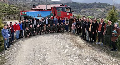 Türkeli'de fidanlar toprakla buluştu