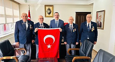 Türkiye Muharip Gaziler Derneği'nden Kaymakam Özderin'e ziyaret