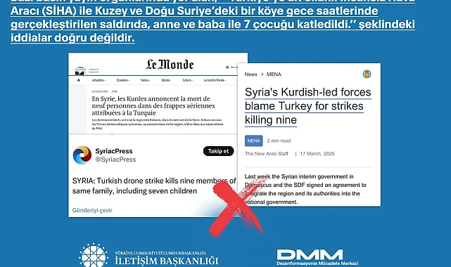 Türkiye SİHA'sı Suriye'ye saldırdı iddialarına açıklama
