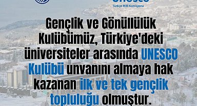 Türkiye'nin ilk ve tek UNESCO kulübü SAÜ'de