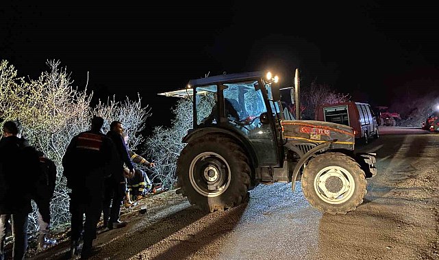 Uçuruma yuvarlanan traktörün altında kalan sürücü hayatını kaybetti
