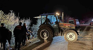 Uçuruma yuvarlanan traktörün altında kalan sürücü hayatını kaybetti
