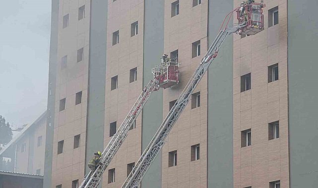 Uludağ'da Kervansaray Otel'de yangın