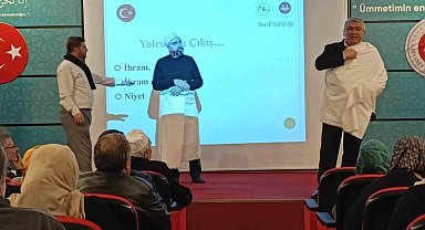 Umreye gidecek vatandaşlara uygulamalı eğitim verildi