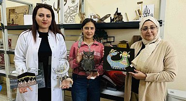 Unutulmaya yüz tutmuş vitray kursu Yüksekova'da kadın eliyle önem kazandı